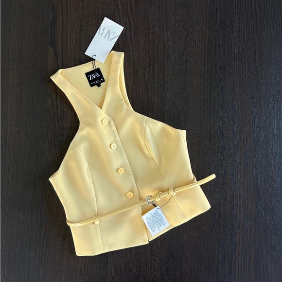 Zara Yellow Women's Blouse - Picture 1 of 12
